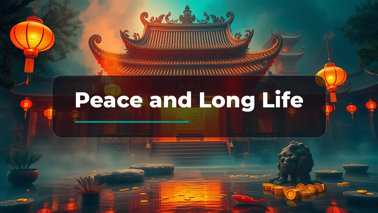 Peace and Long Life key art